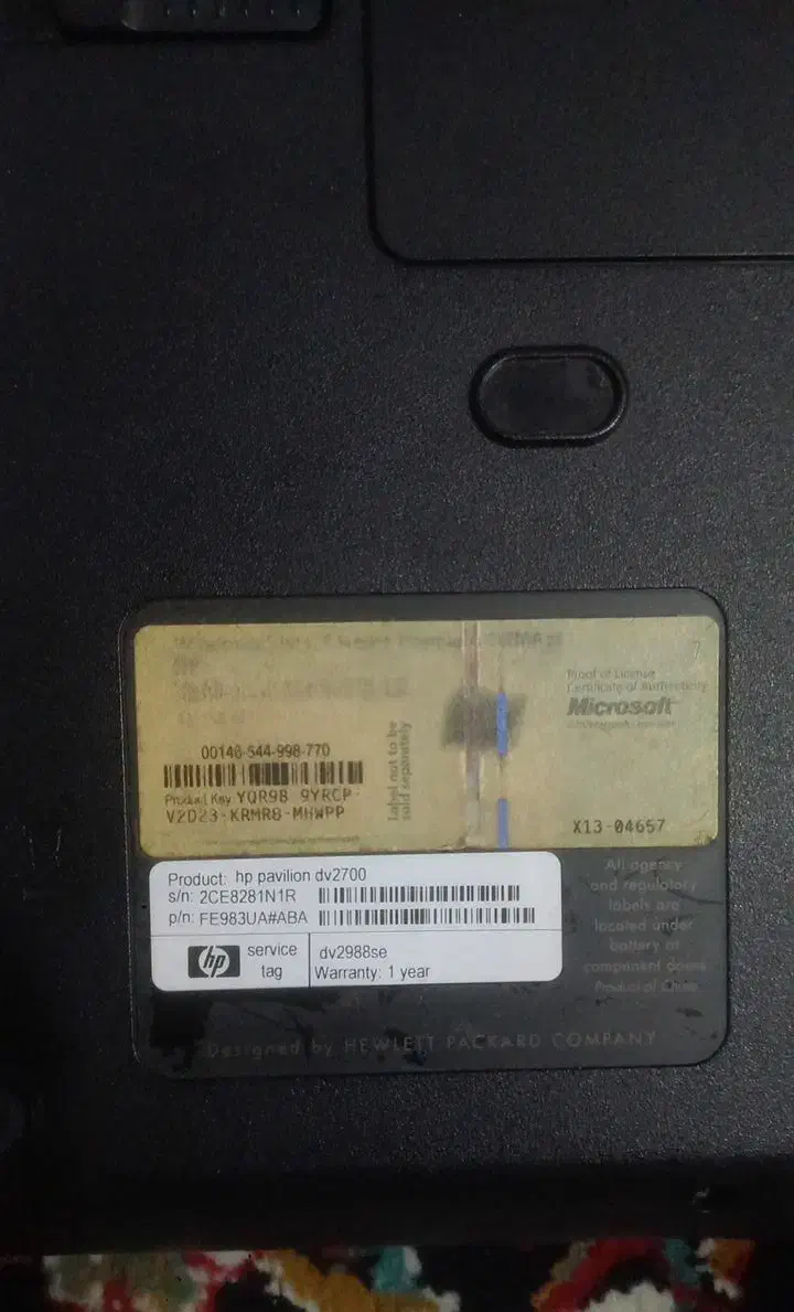 لپتابhp|رایانه همراه|محمدشهر, همایون ویلا|دیوار