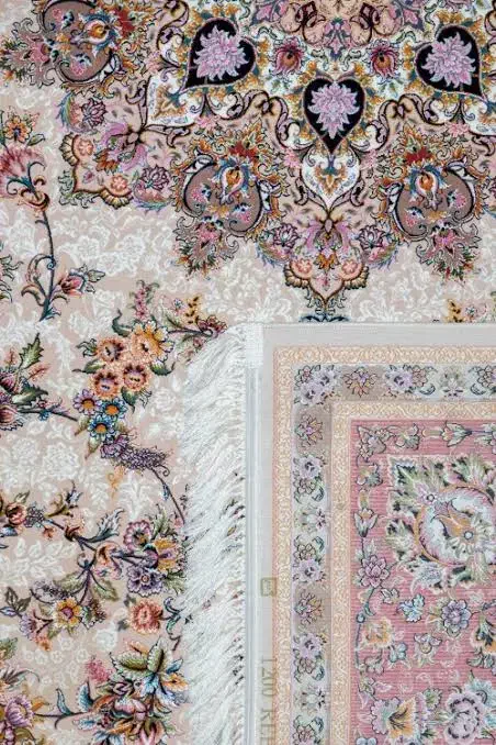 دو تخته فرش 1200 شانه جواهر کرم|فرش|نسیم‌شهر, |دیوار