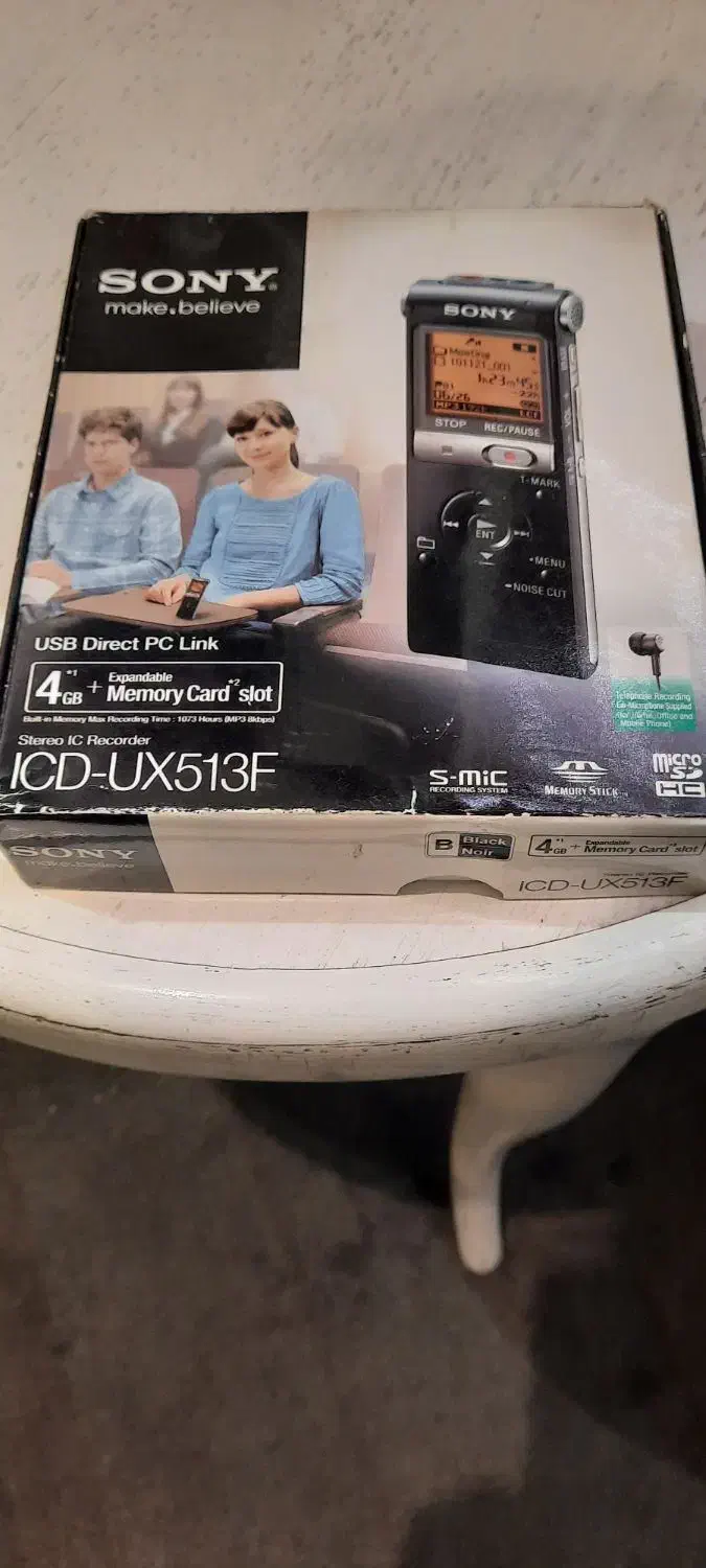 رکوردر سونی . 4GB . ICD -UX513F|صوتی و تصویری|تهران, سنائی|دیوار