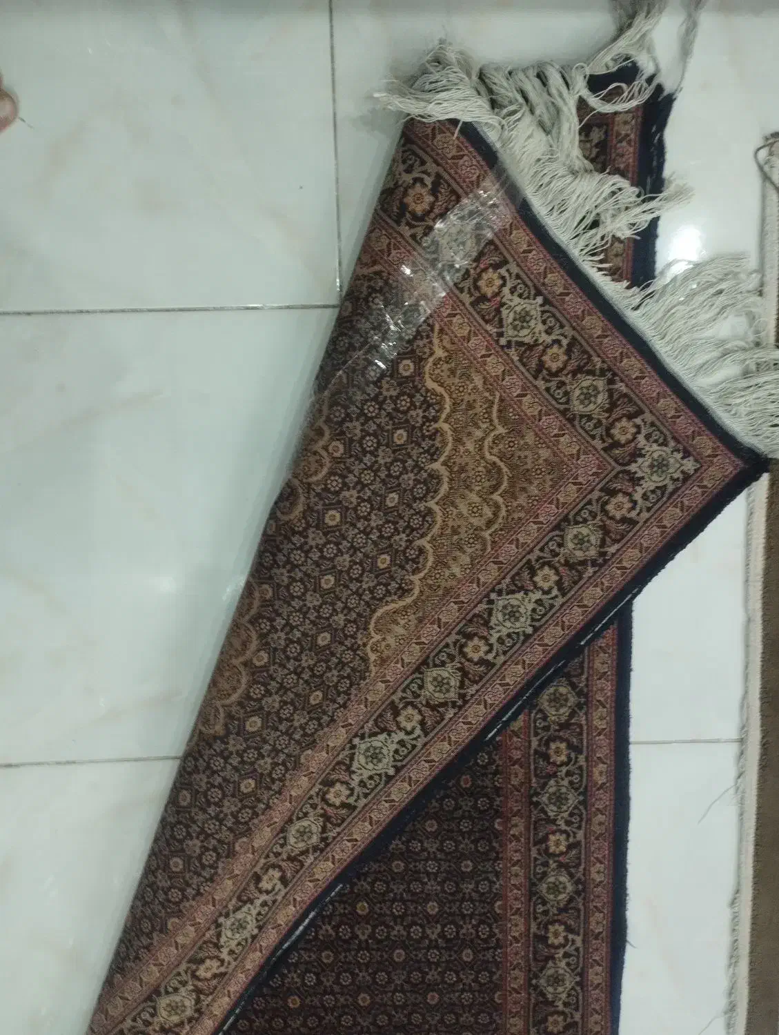 فرش کناره طبیعی اصل ریز ماهی 40 رج|فرش|اردبیل, |دیوار