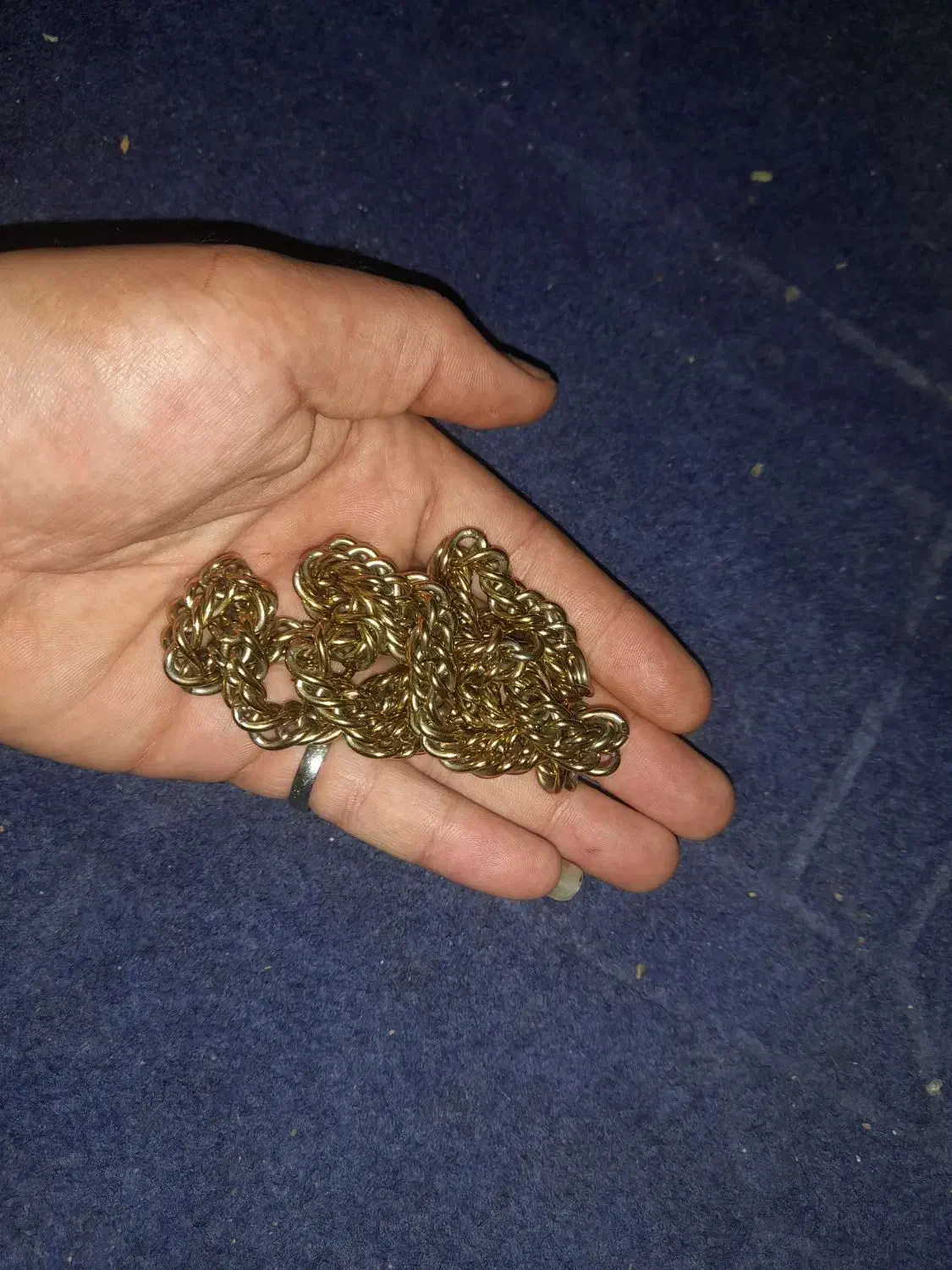 زنجیر گردبند طلایی رنگ ثابت جنس استیل ک رنگ|جواهرات|آمل, |دیوار