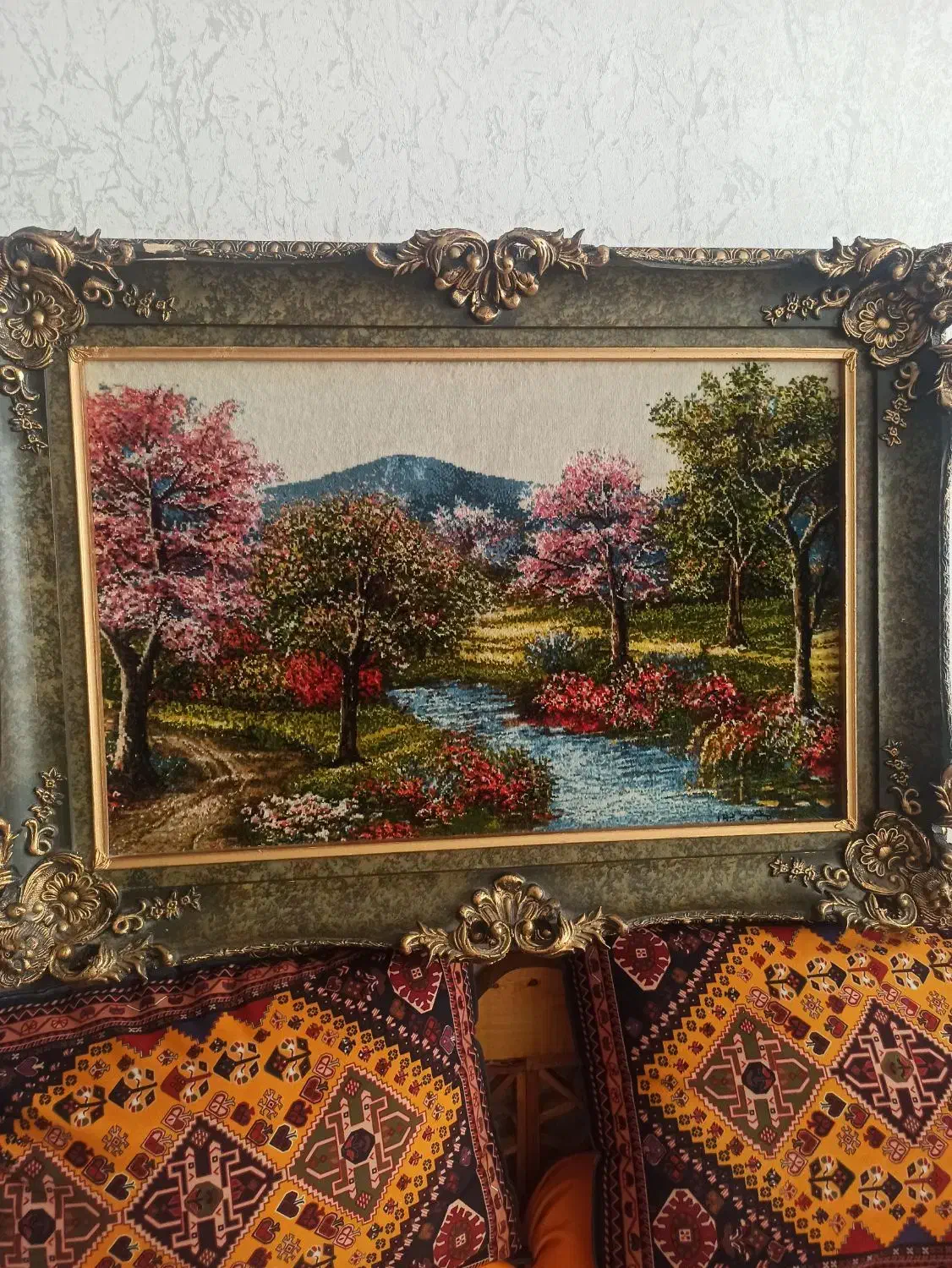 تابلو فرش ابریشم|تابلو فرش|خرم‌آباد, |دیوار