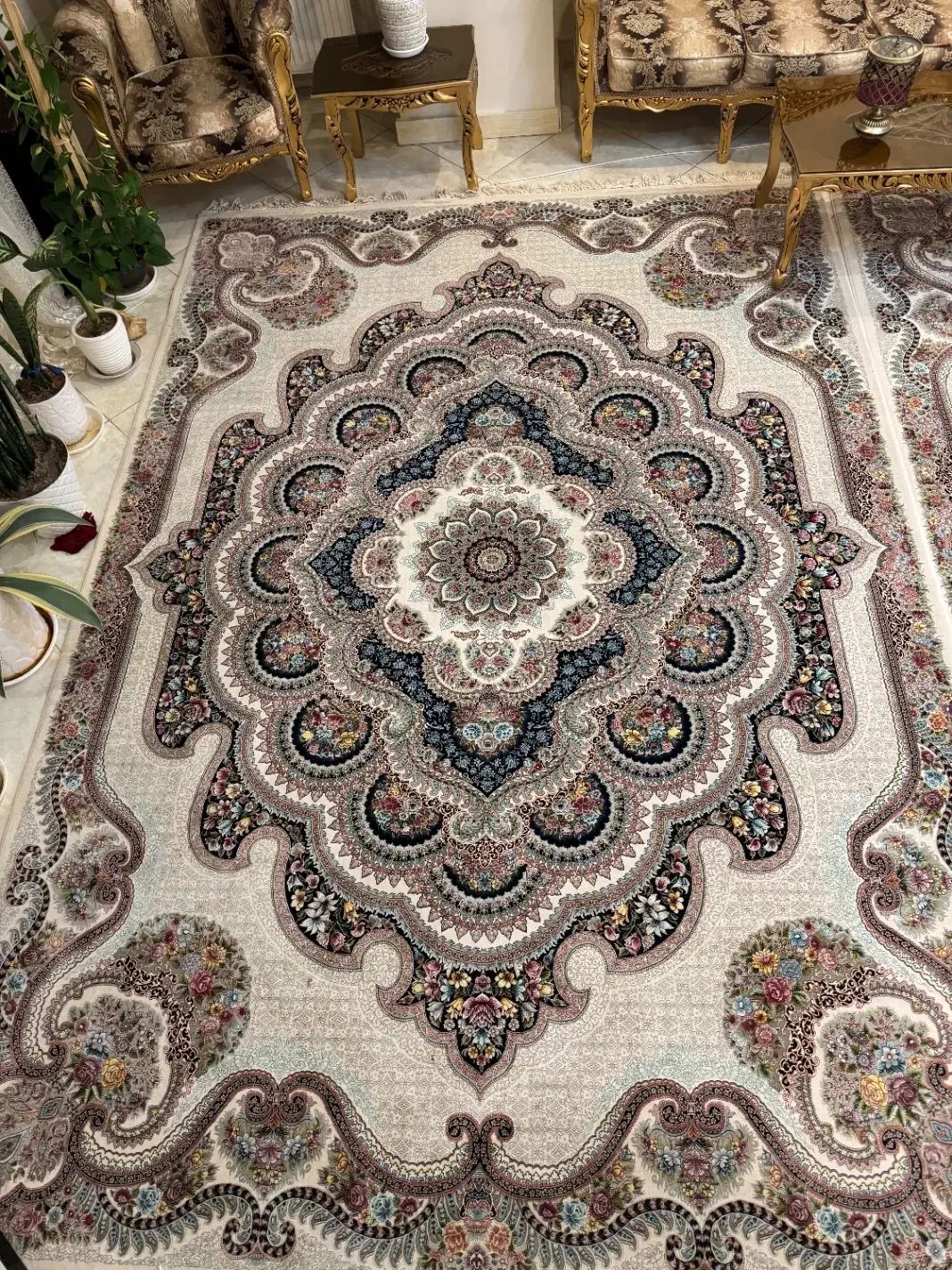 دو عدد فرش ۹ متری ۱۲۰۰ شانه|فرش|کرج, باغستان|دیوار