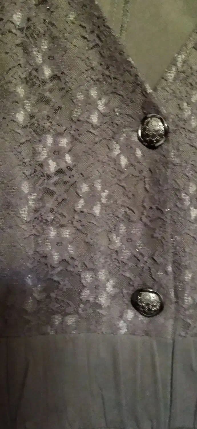 مانتو مشکی بالا تنه کپوری بابلوز گلبهی|لباس|سمنان, |دیوار