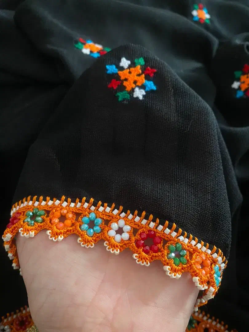 بافت کریشی صدفی، چوتلوک و چادری|لباس|سیب و سوران, |دیوار