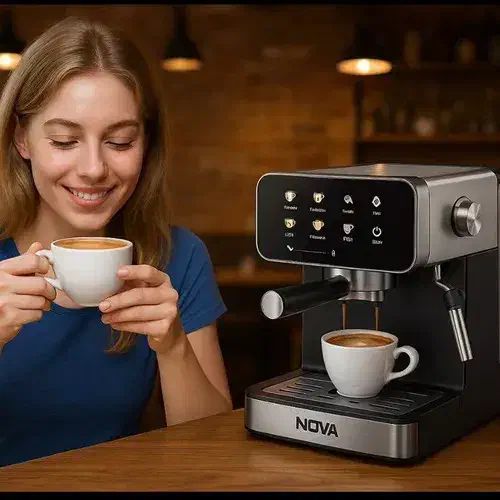 اسپرسوساز تمام لمسی نوا 25بار|سماور، چایساز، قهوهساز|تبریز, |دیوار