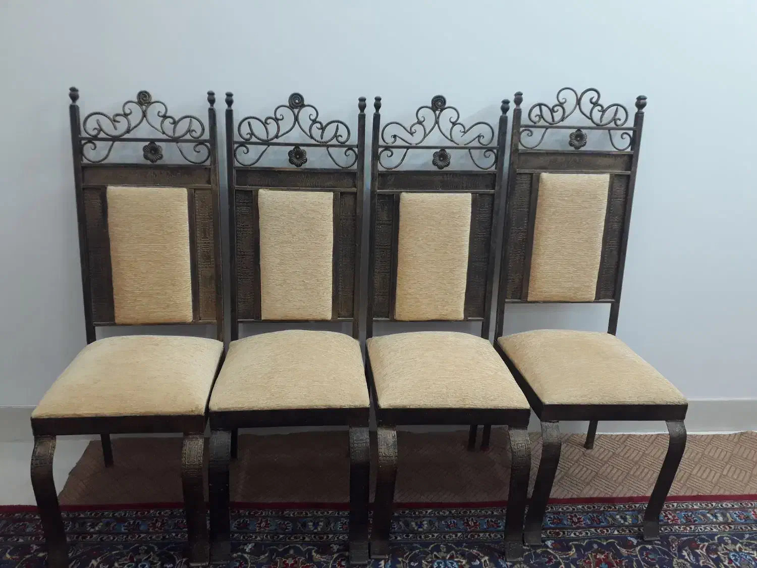 صندلی فلزی روکش مخملی|صندلی و نیمکت|قم, مجیدیه|دیوار