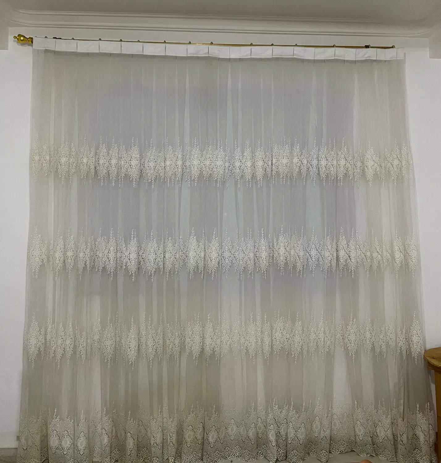 فروش فوری پرده + میز تلویزیون|پرده، رانر، رومیزی|بندرعباس, |دیوار