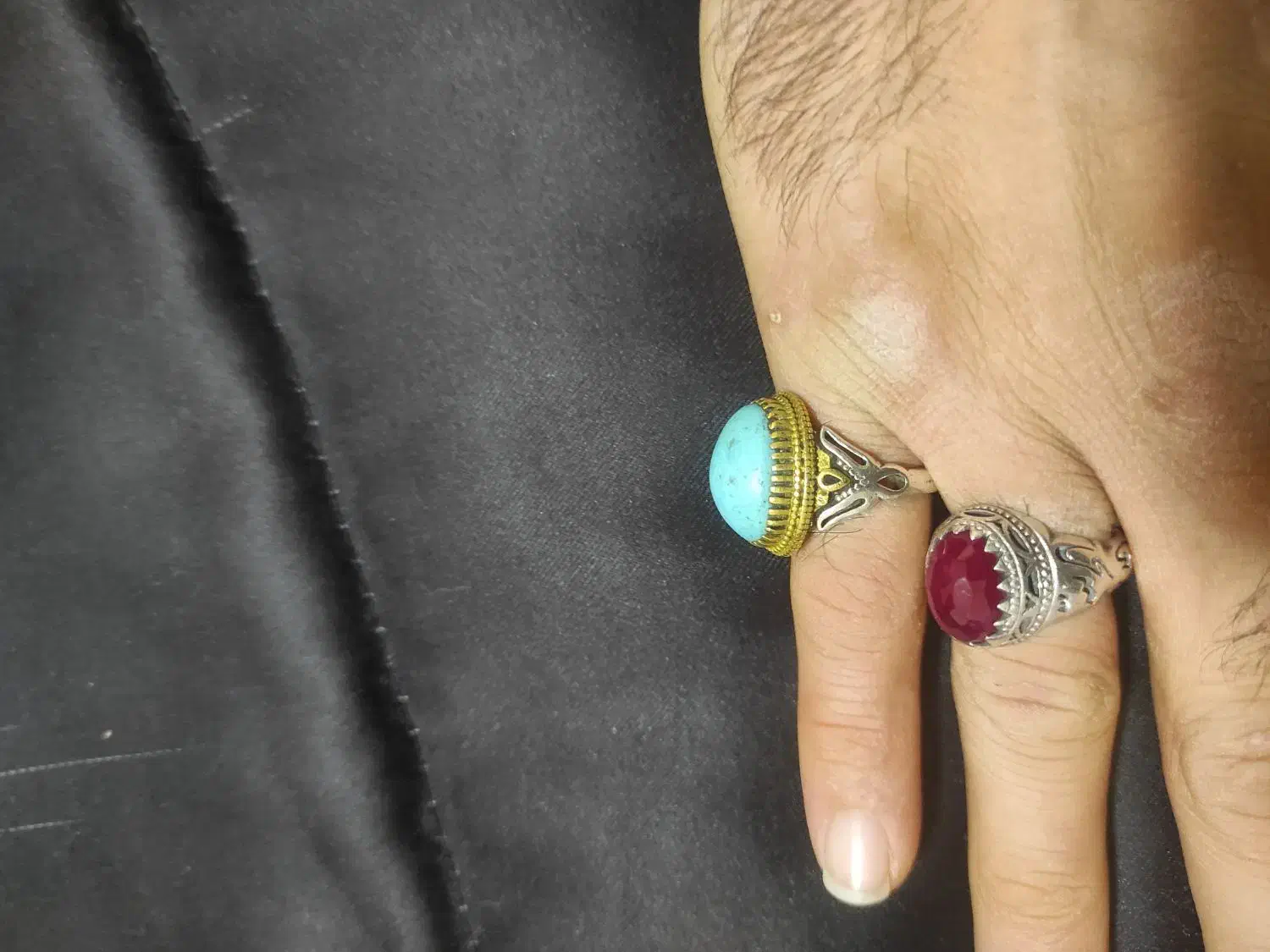 انگشتر نقره فیروزه|جواهرات|کرمانشاه, |دیوار