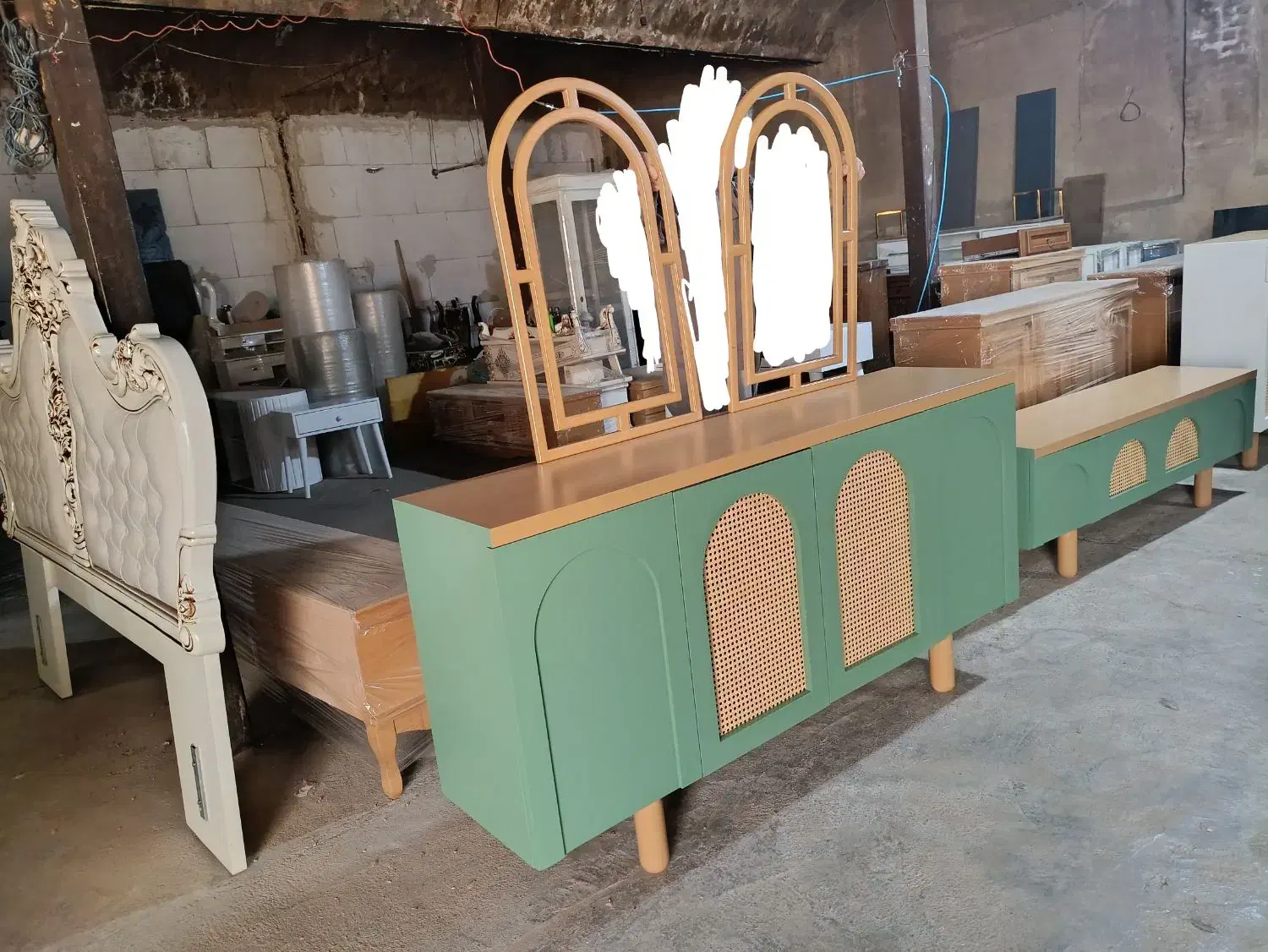 ست کامل مدل حصیر خور پایه اِستکانی|میز تلویزیون|صباشهر, |دیوار