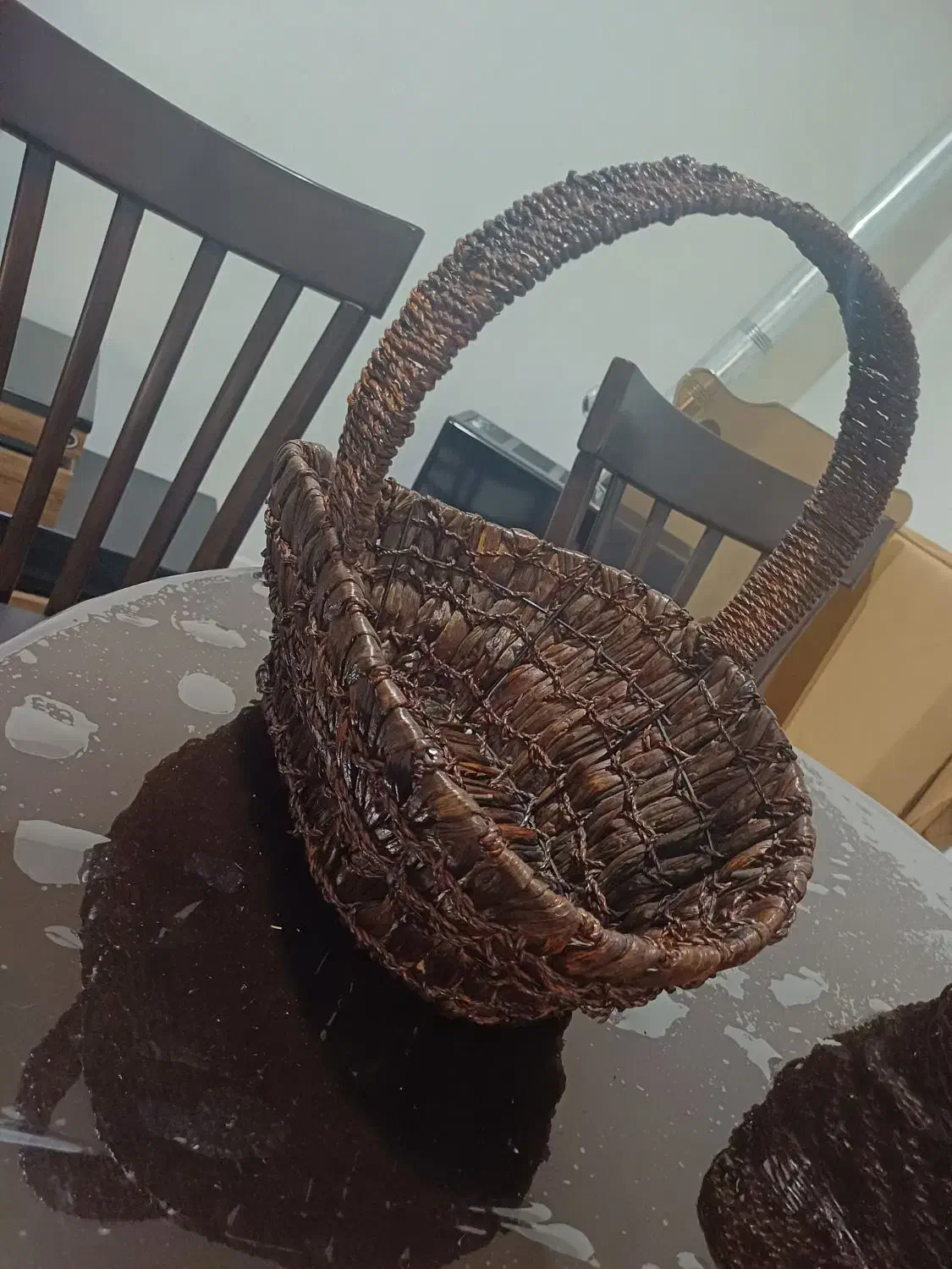 سبد چوبی بزرگ|صنایع دستی و سایر لوازم تزئینی|تهران, خواجه نظام الملک|دیوار