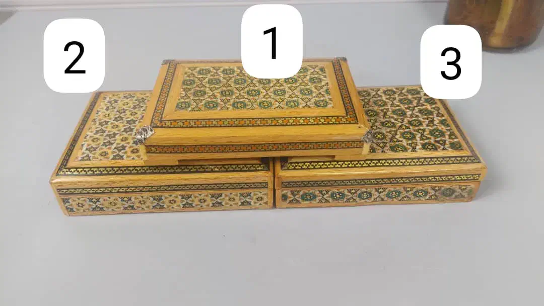 جعبه جواهرات خاتم کاری|صنایع دستی و سایر لوازم تزئینی|تهران, امام زاده عبدالله|دیوار