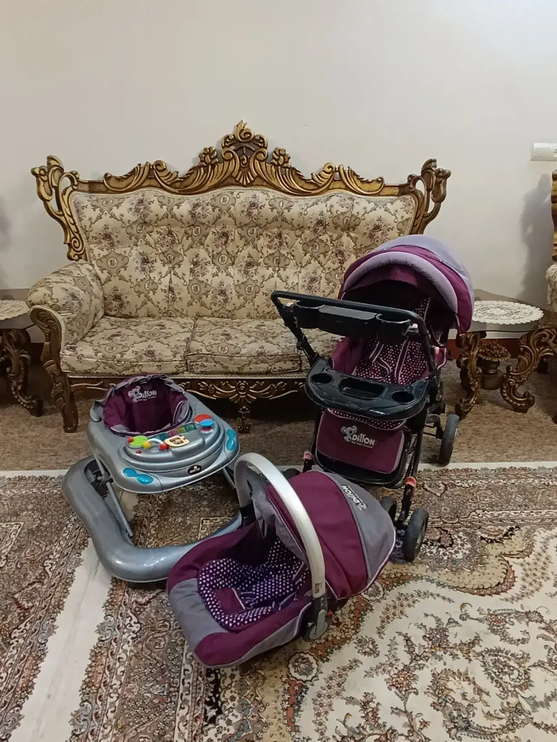 فروش فوری کالسکه و رورورک و کریر  دسته دوم|اسباب و اثاث بچه|بهشهر, |دیوار