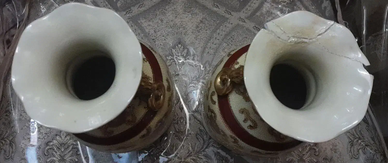 یک جفت گلدان زیرخاکی|صنایع دستی و سایر لوازم تزئینی|اصفهان, شاه پسند|دیوار