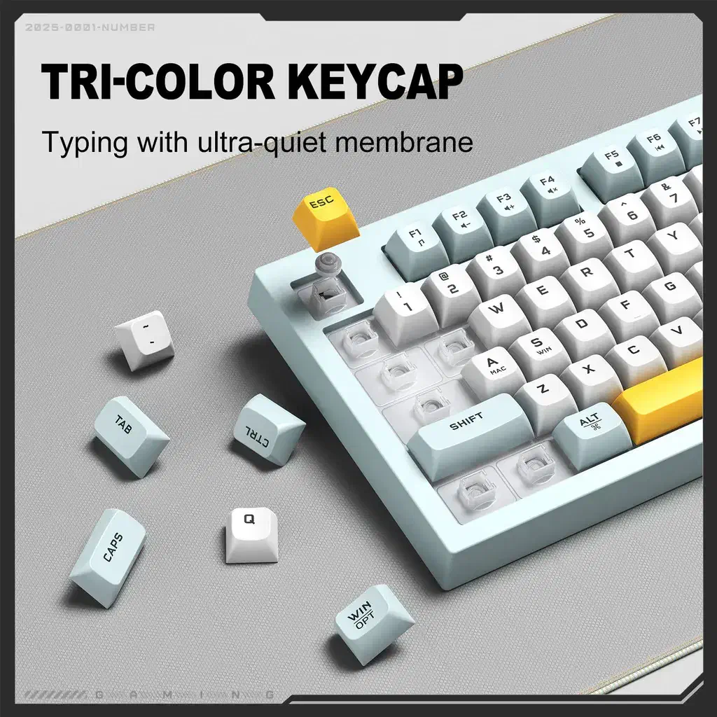 کیبورد گیمینگ سه حالته Onikuma G80|قطعات و لوازم جانبی رایانه|شیراز, ستارخان|دیوار