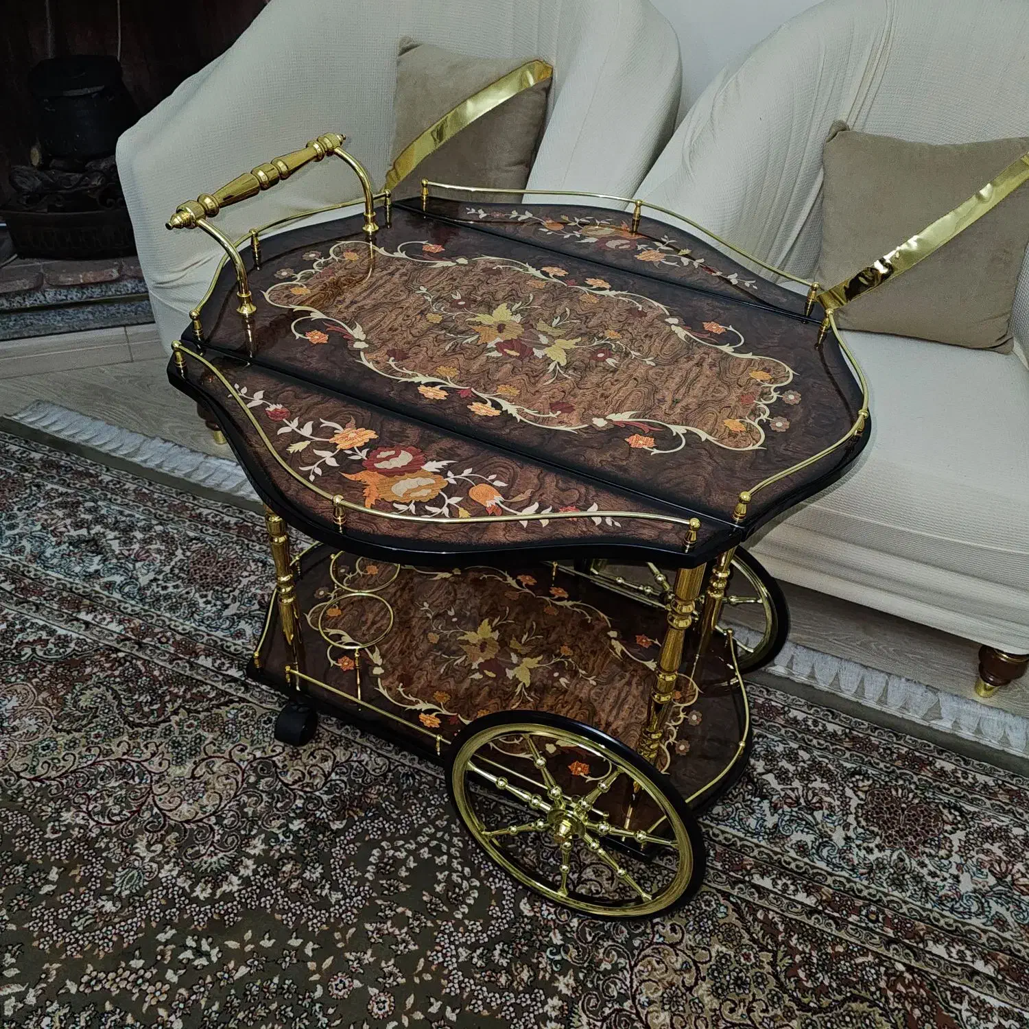 میز کالسکه ای پذیرایی|مبلمان خانگی و میز عسلی|قزوین, |دیوار