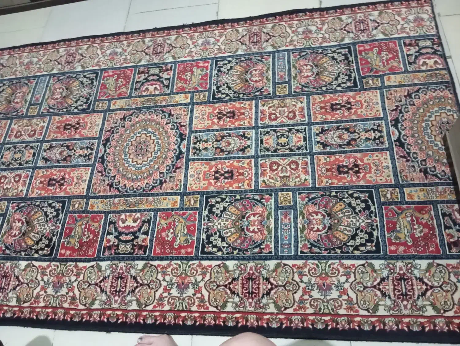 یک کناره دو متر در یک متر|فرش|سهند, |دیوار