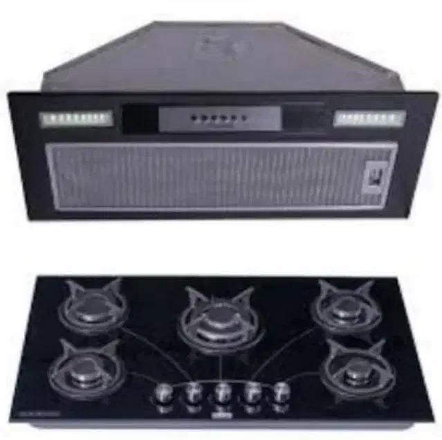 پک هود و گاز شیشه ای ۵شعله/هود شیشه ای و مخفی لمسی|عمده‌فروشی|زاهدان, |دیوار