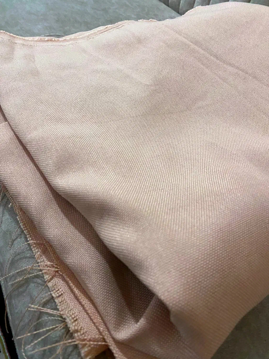 پارچه کتان کنفی 3*3 کرمی|لباس|ایلام, |دیوار