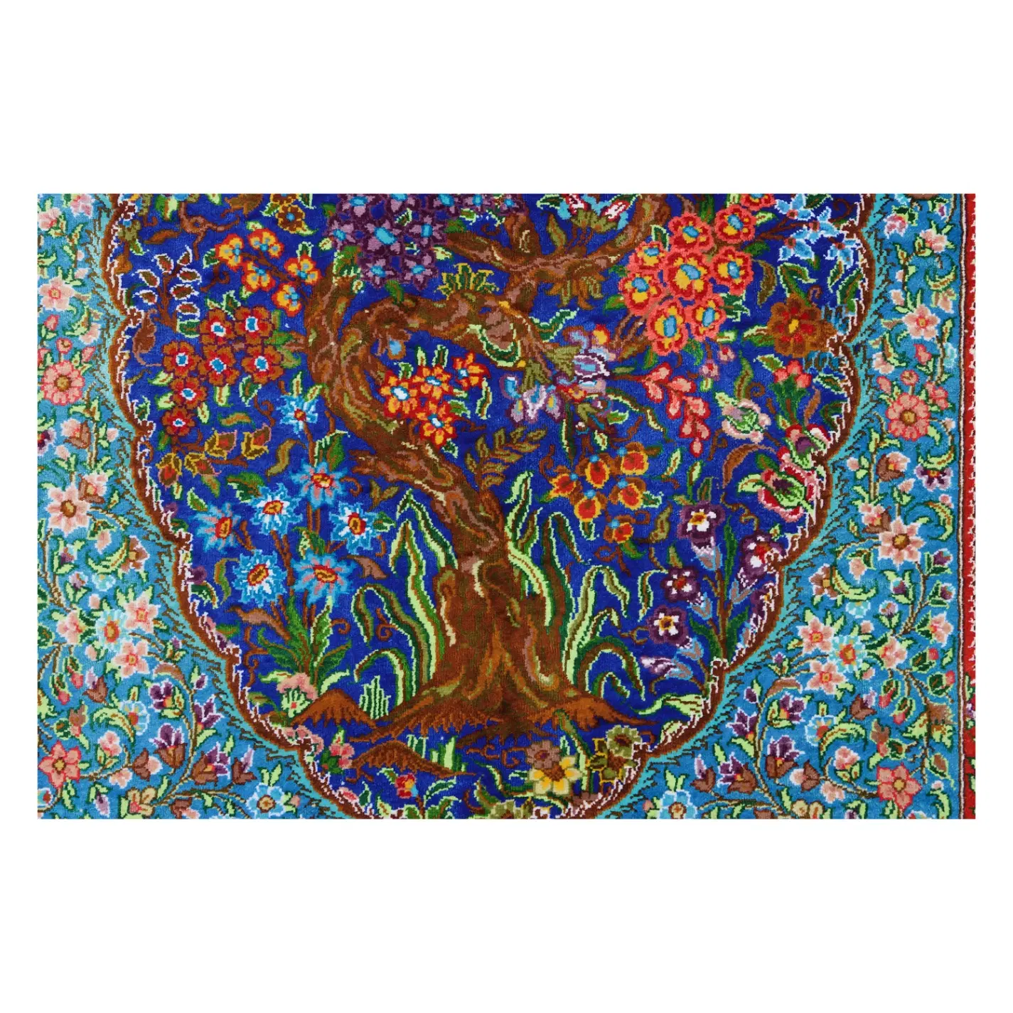 رومیزی ابریشم قم ابعاد 60x90|تابلو فرش|تهران, مهران|دیوار
