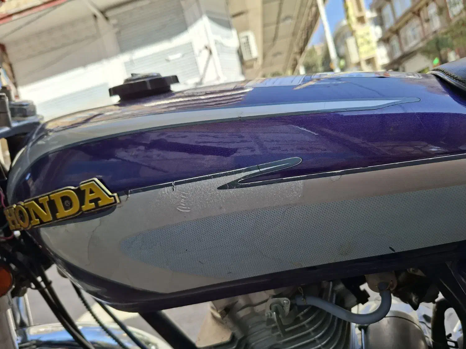 باک موتور سکلیت رنگ بنفش وقاب بغل|قطعات یدکی و لوازم جانبی|جوانرود, |دیوار