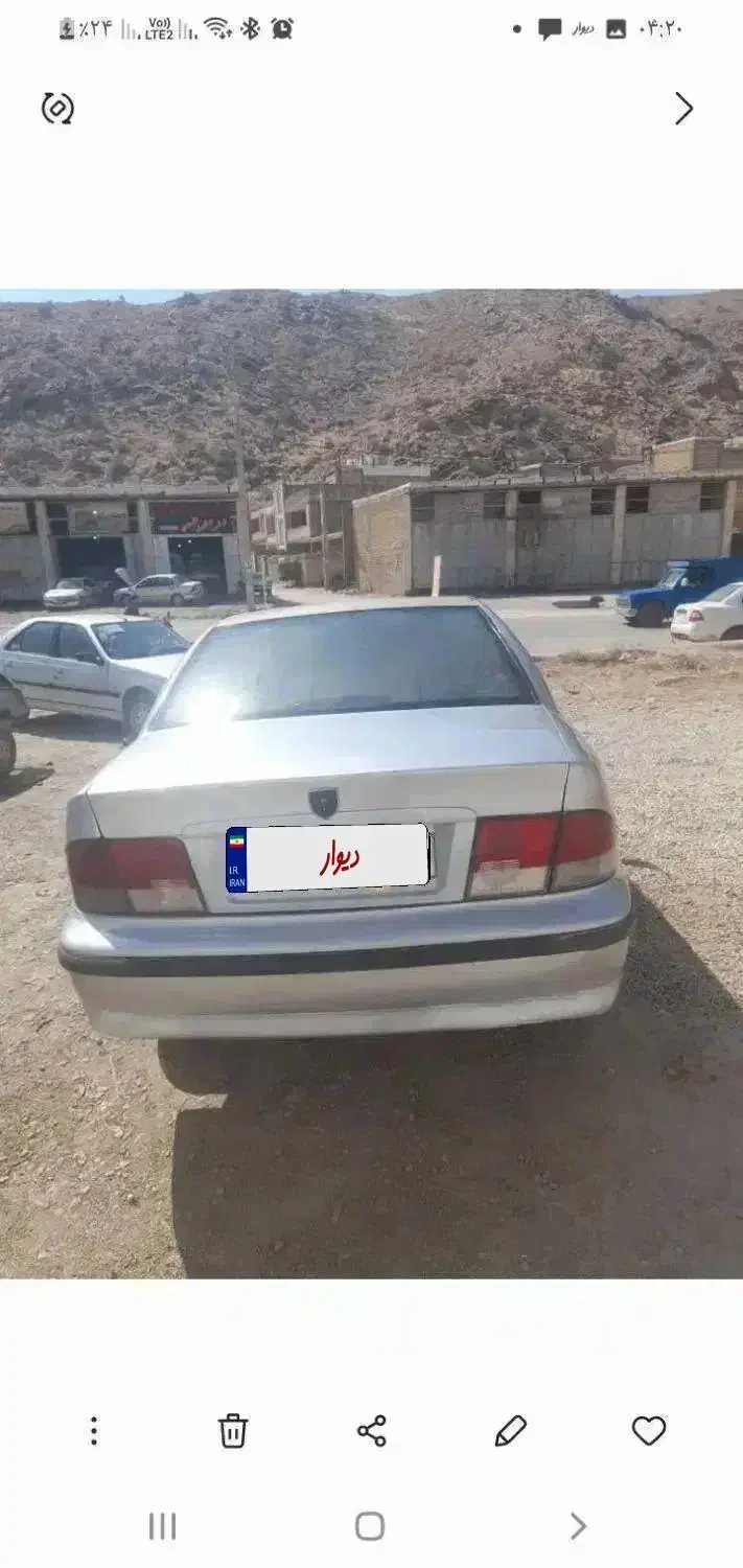 سمند مدل ۸۵ تقویتی|خودرو سواری و وانت|شیراز, دارالرحمه|دیوار