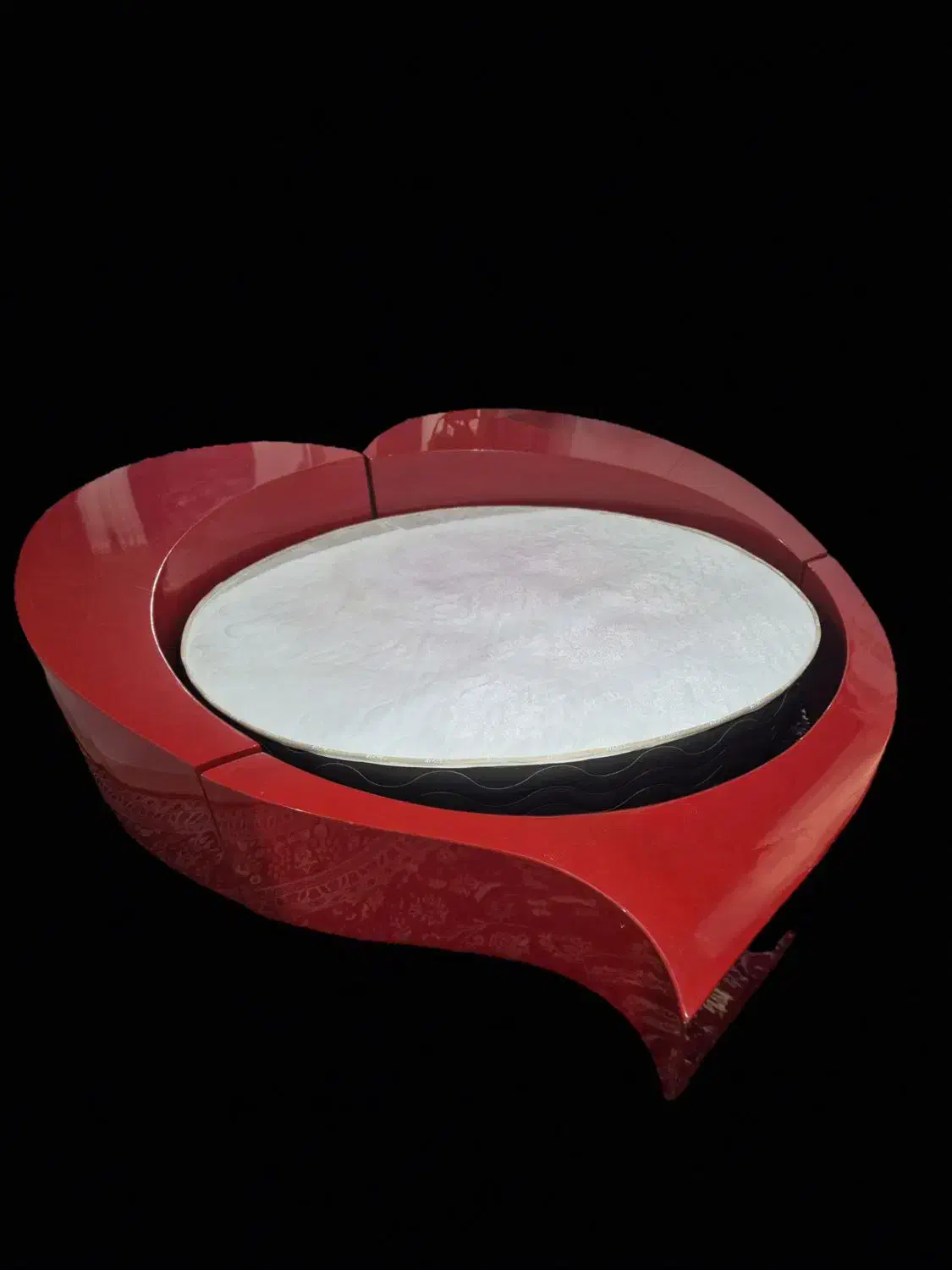 تخت خواب دو نفره طرح قلب|تخت و سرویس خواب|رضوانشهر, |دیوار