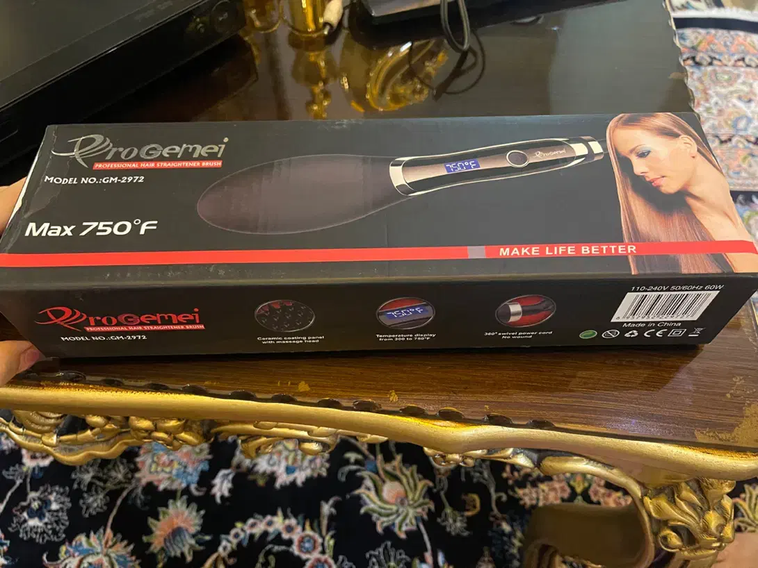 شانه حرارتی کاملا نو و آکبند progemei|آرایشی، بهداشتی، درمانی|قدس, شهرقدس|دیوار