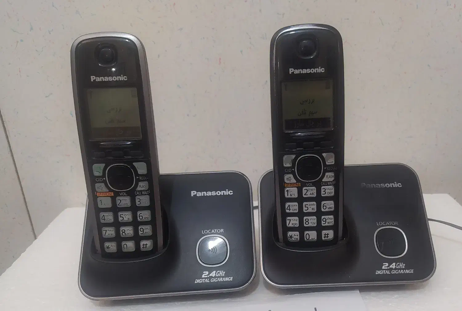 دو عدد تلفن بی سیم پاناسونیک 3711BX|تلفن رومیزی|شیراز, سرو|دیوار