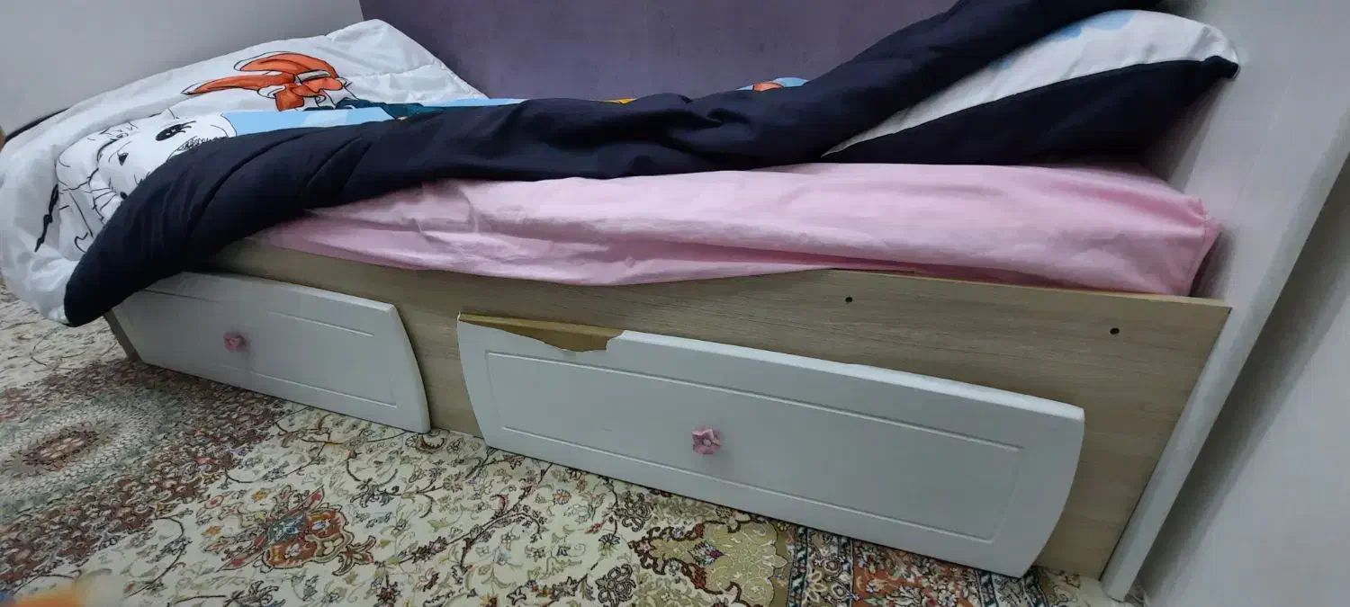 دوعدد تخت دخترانه|تخت و سرویس خواب|تهران, علم و صنعت|دیوار