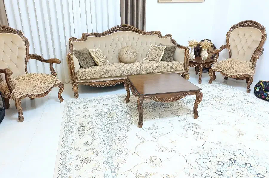 مبل سلطنتی سفارشی|مبلمان خانگی و میز عسلی|قشم, |دیوار