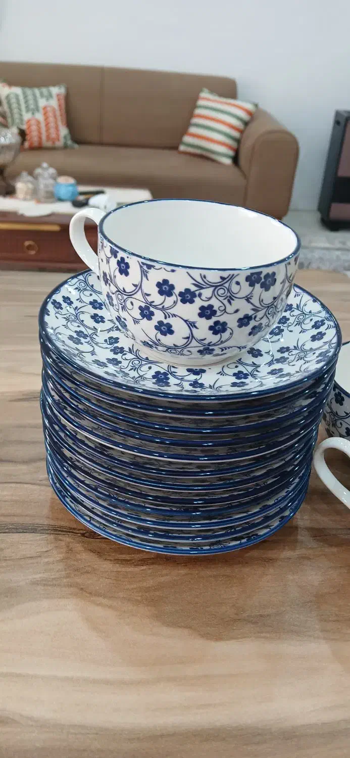 سرویس چای خوری گل آبی ترند|ظروف سرو و پذیرایی|کوهسار (البرز), |دیوار