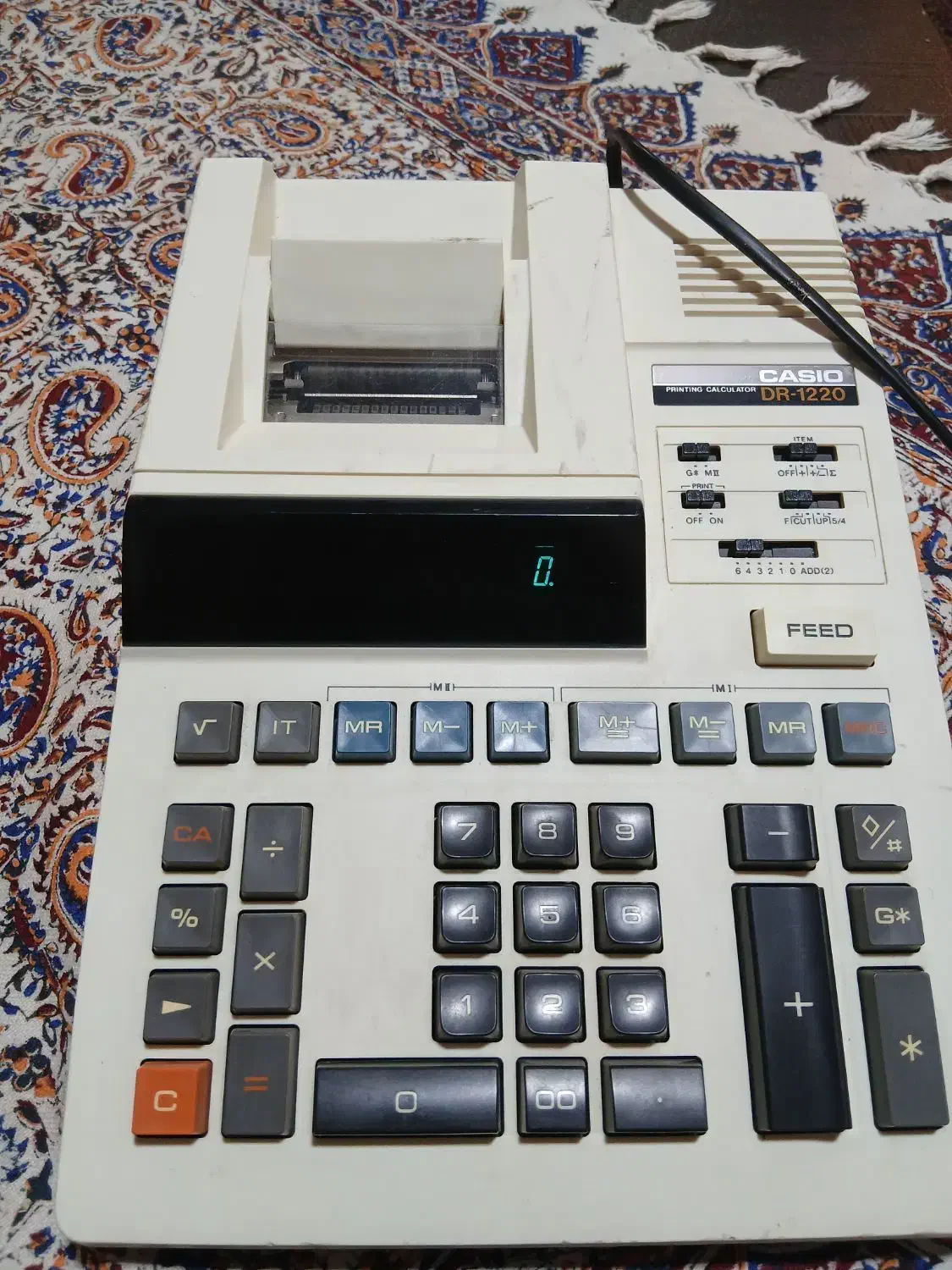 ماشین حساب برقی کاسیوژاپن فاکتورزن|لوازم التحریر|کنگاور, |دیوار