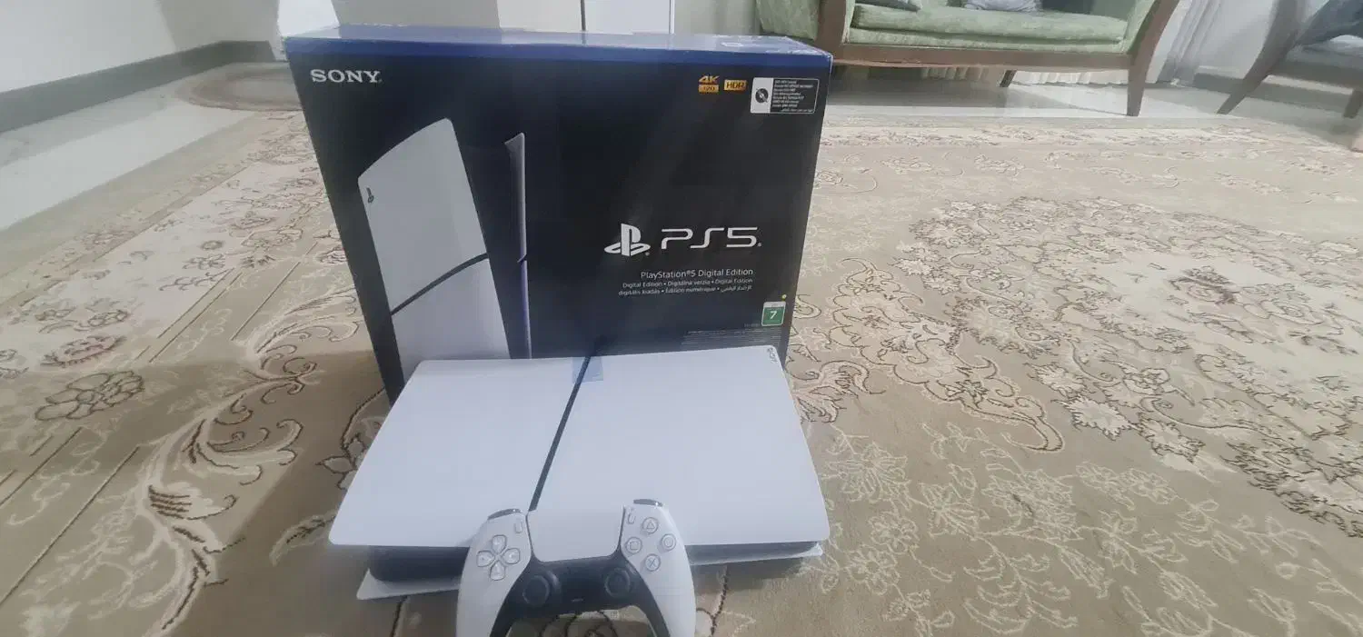 دستگاه ps5  اسلیم ریجن ۲ اروپا فول گیم در حد نو|کنسول، بازی ویدئویی و آنلاین|کرج, شاهین‌ویلا|دیوار