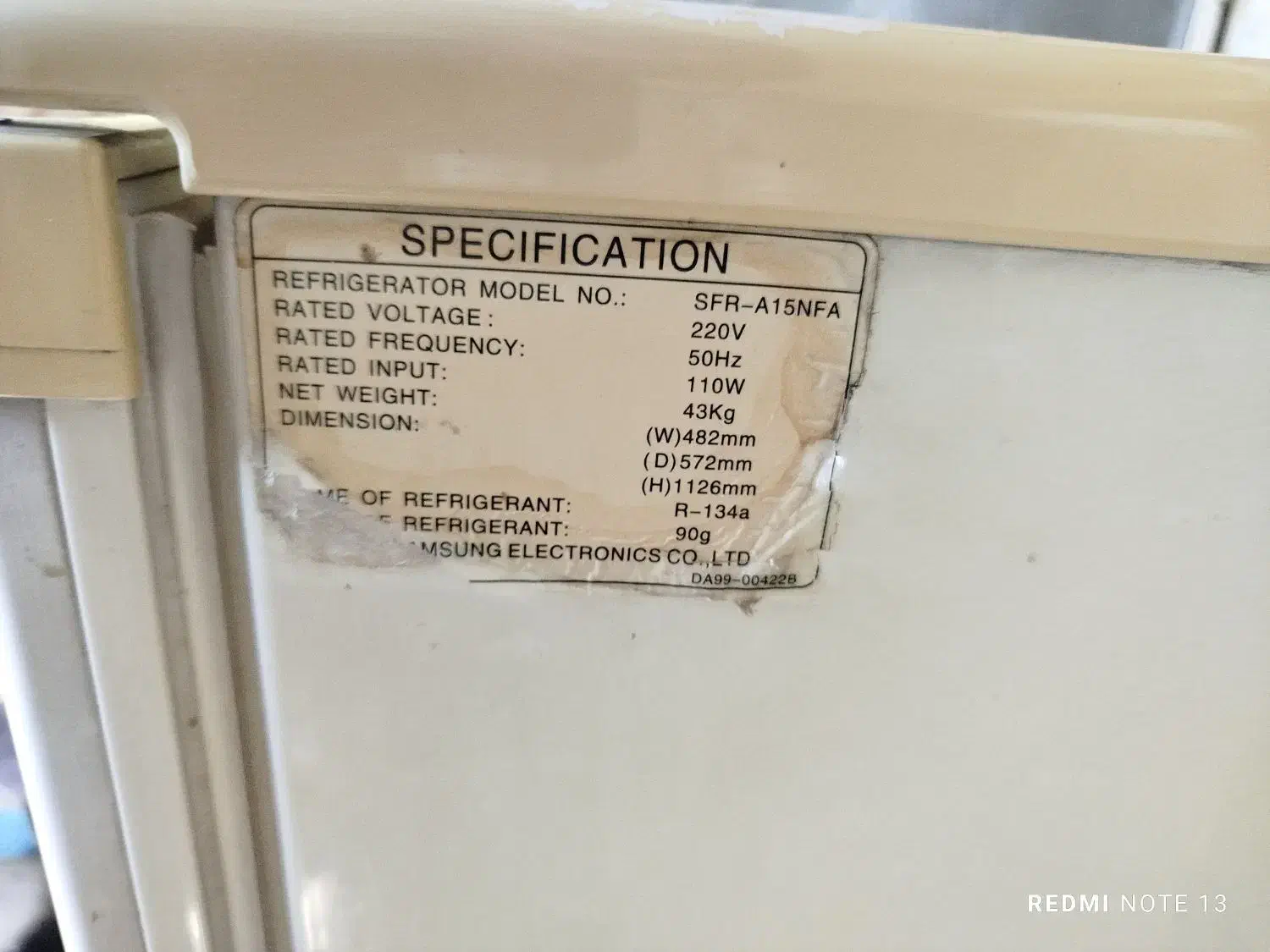 فریزر ۵ کشو سامسونگ قدیمی اتیغه|یخچال و فریزر|شیراز, شریفآباد|دیوار