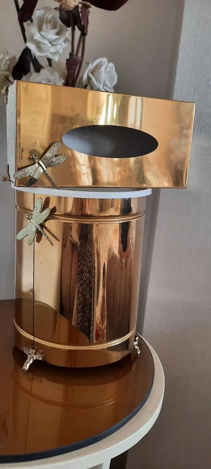 ست سطل و دستمال کاغذی|صنایع دستی و سایر لوازم تزئینی|ری, هاشم‌آباد|دیوار