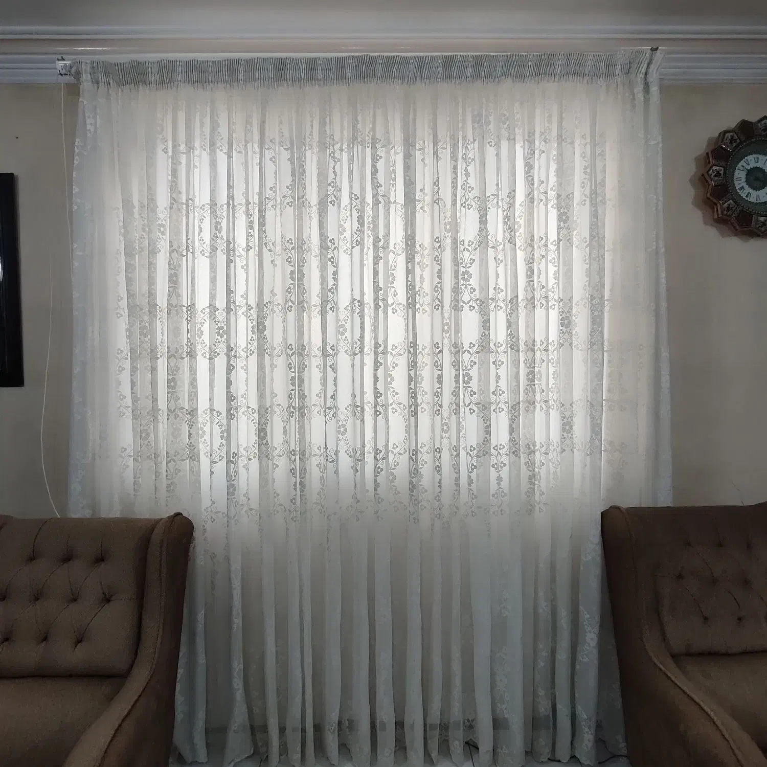 پرده پذیرایی وآسترپرده|پرده، رانر، رومیزی|مشهد, میعاد (شهرک غرب)|دیوار