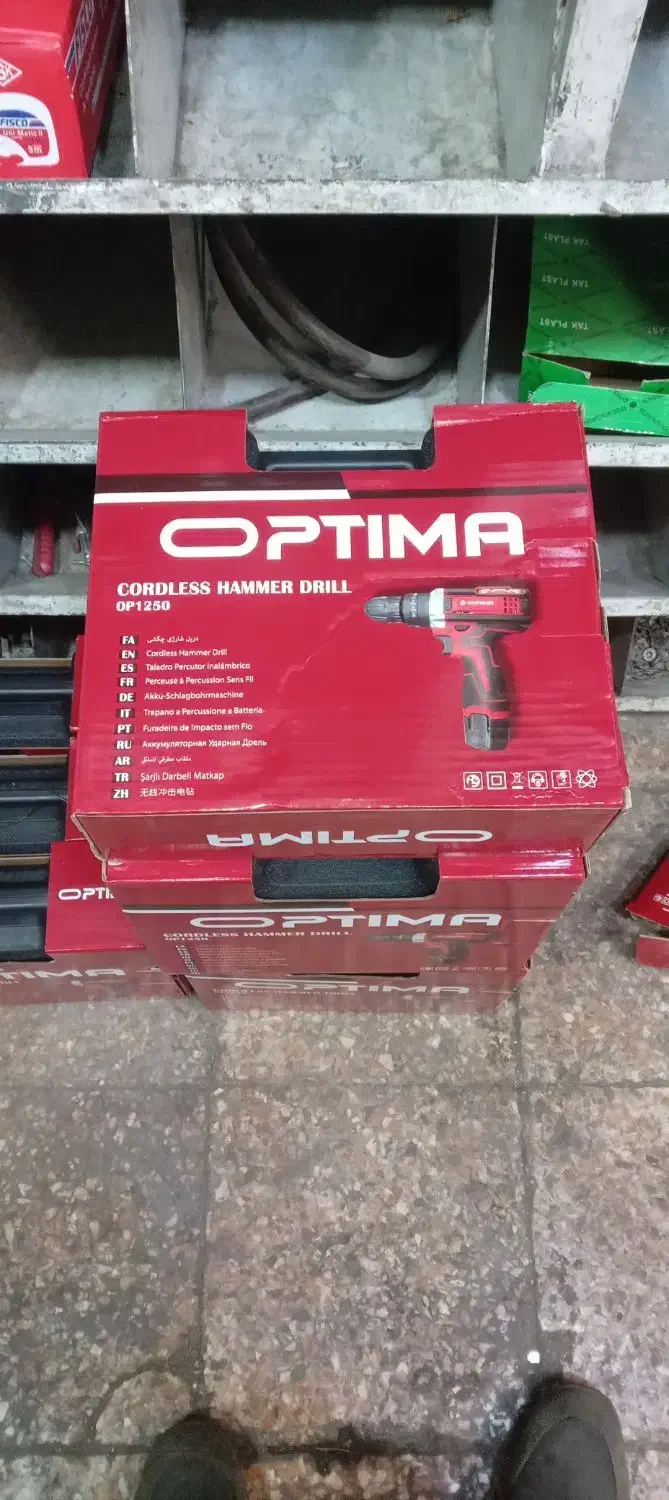 دریل شارژی اپتیما ۱۲ ولت چکشی با ۱ سال گارانتی|ابزارآلات|تهران, شادآباد|دیوار