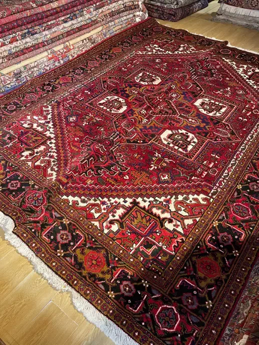 فرش جفت ۹ متری هریس پشم دستریس رنگ گیاهی|فرش|تهران, سلسبیل شمالی|دیوار