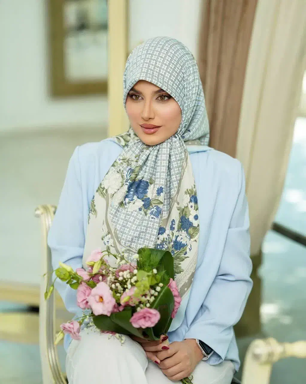 روسری ابریشم ژاکارد|لباس|مشهد, هدایت|دیوار