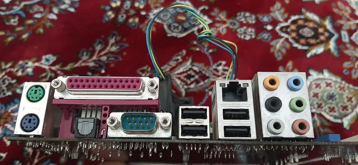 مادربرد ddr2   P5KPL/EPU  شرکت ISUS همراه  رم وspu|قطعات و لوازم جانبی رایانه|کرمانشاه, |دیوار