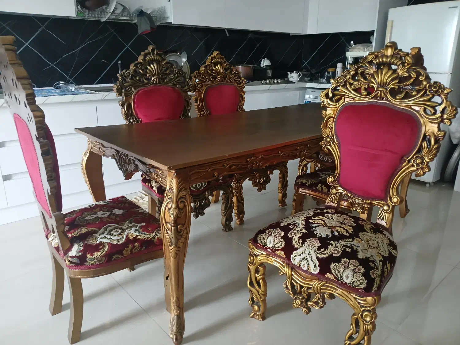 میز ناهارخوری ۸ نفره در حد نو|میز و صندلی غذاخوری|تنکابن, |دیوار