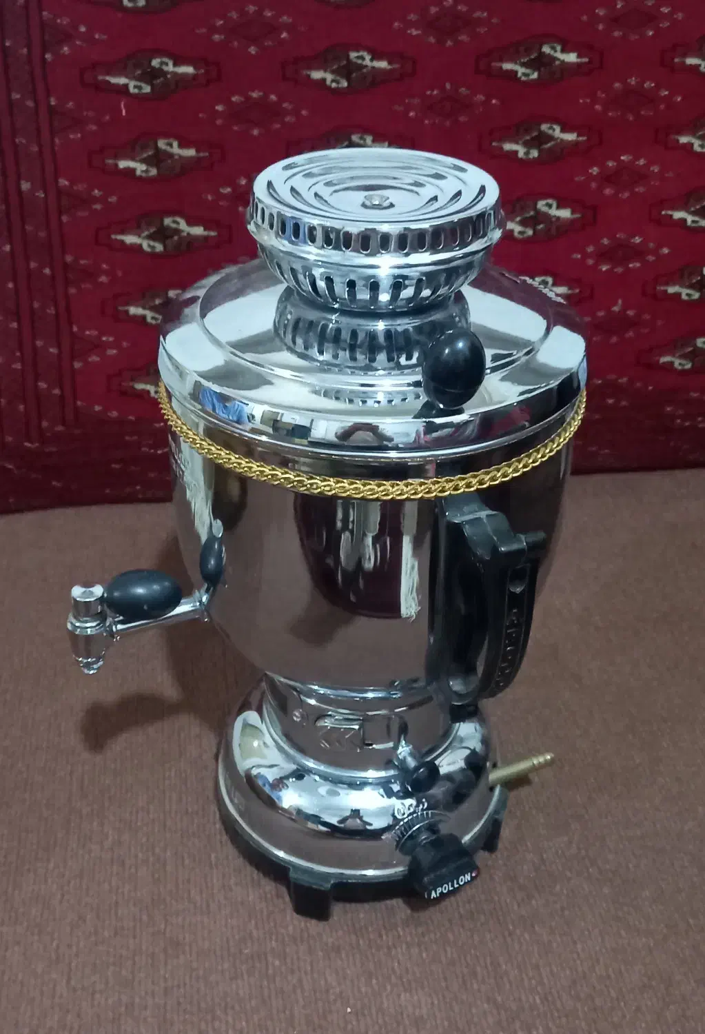 سماور گازی آپولون مدل یوسف زاده|سماور، چایساز، قهوهساز|گرگان, |دیوار