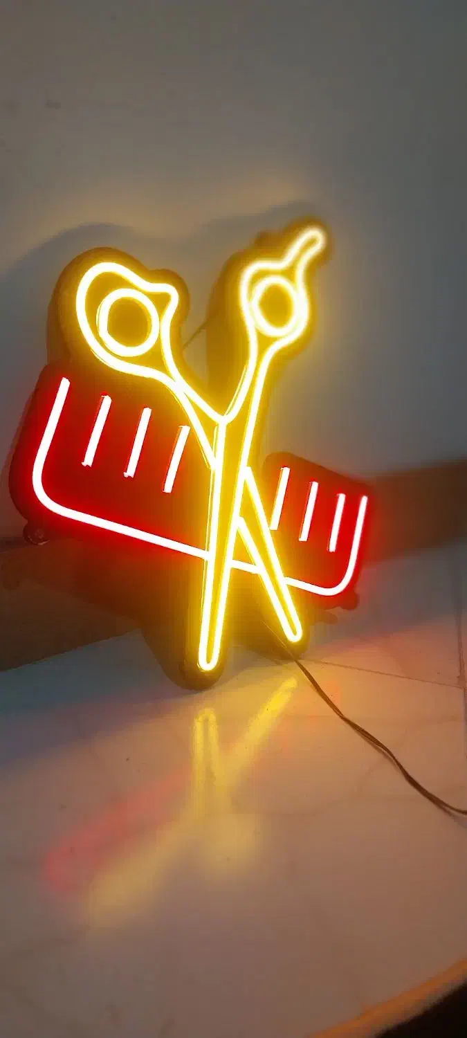 تابلو ال ای دیLED قیچی آرایشگاه|لامپ و چراغ|کرج, باغستان|دیوار