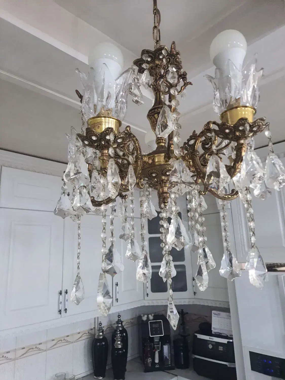 لوستر های ۱۲+۱۲+۵ شاخه +بالادری و ۴ عدد دیوار کوب|لوستر و چراغ آویز|اراک, |دیوار