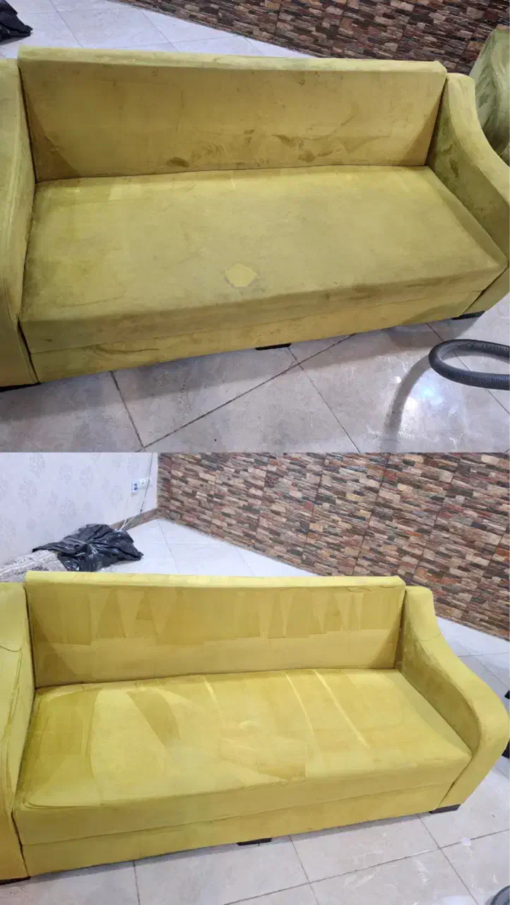 مبل شویی بادستگاه پاشش ومکش ومواد نانو سراسر اهواز|خدمات نظافت|اهواز, رسالت|دیوار