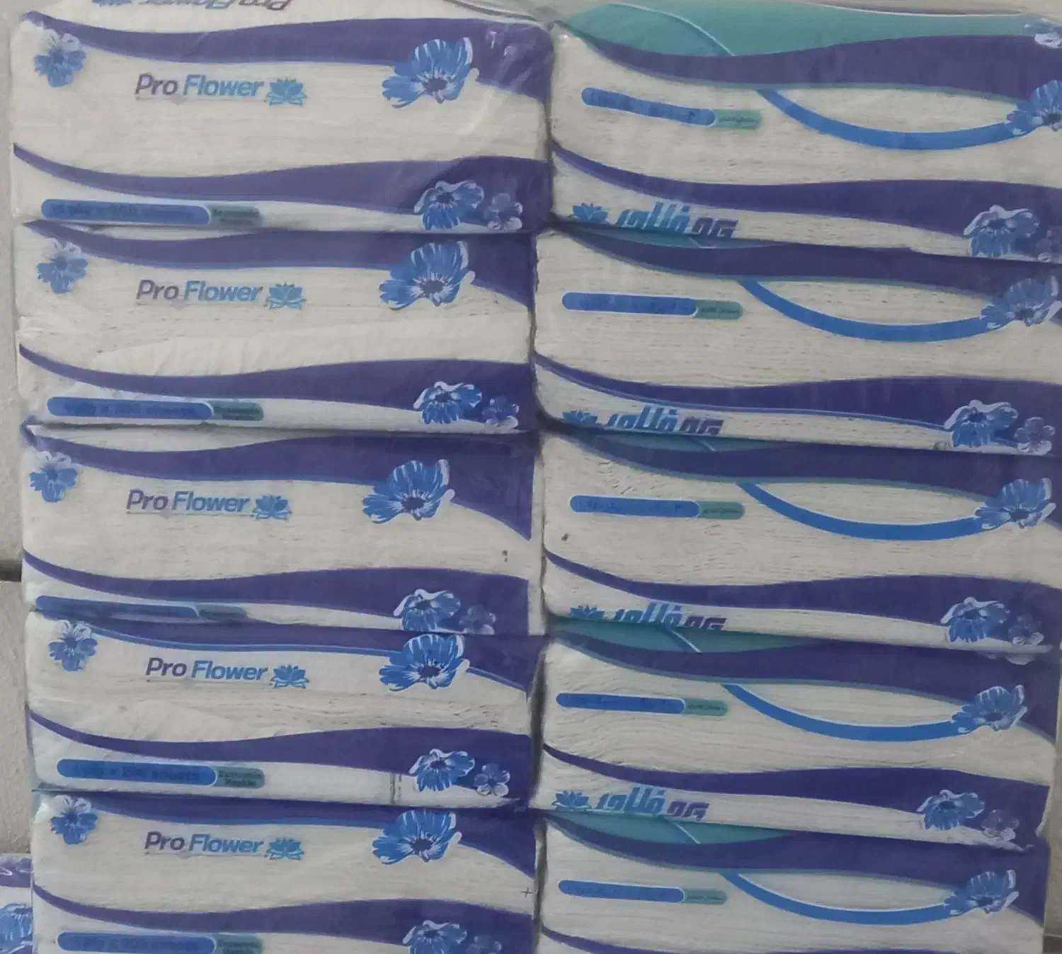 دستمال کاغذی پروفلاور|مواد شوینده و دستمال کاغذی|آفتاب, |دیوار