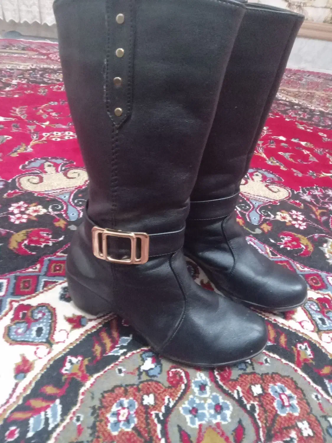 بوت چرم اصلی کاملا نو و تمیز|کیف، کفش، کمربند|زاهدان, |دیوار