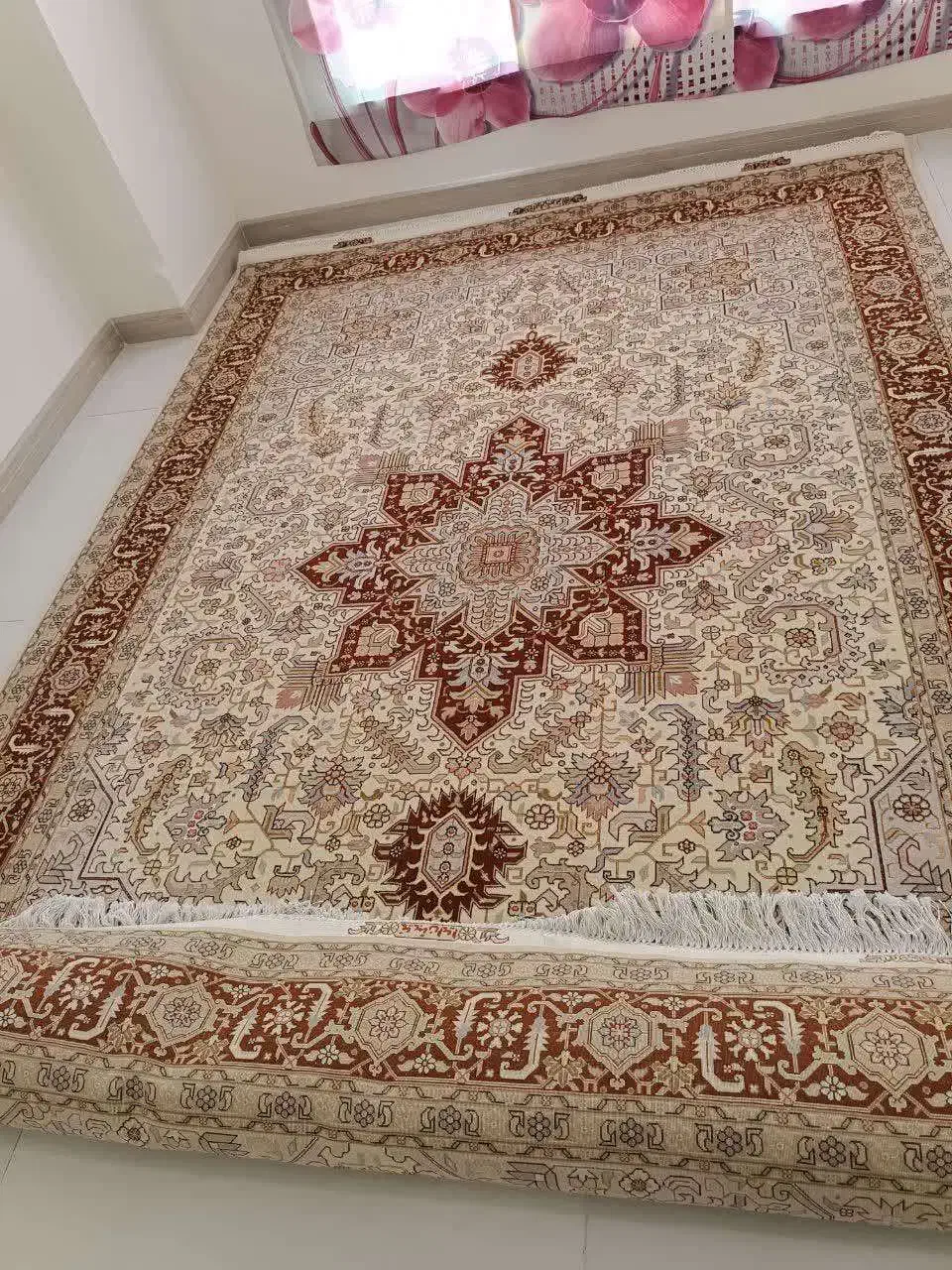 فروش فرش دستبافت 50رج هریس تبریز|فرش|تهران, علم و صنعت|دیوار