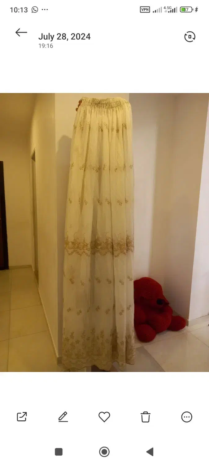 دو عدد پرده 170 در 180|پرده، رانر، رومیزی|لاهیجان, لیل|دیوار